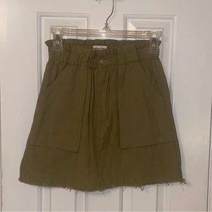 cute army green skirt